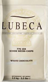 CHOCOLAT DE COUVERTURE BLANC 33% 2.5k Lubeca